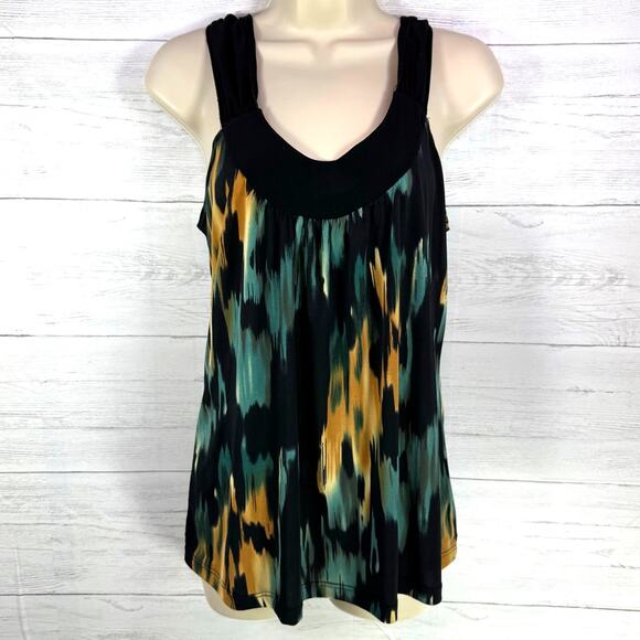VTG Perseption concept Y2k Large black green women USA halter babydoll fairycore - Picture 1 of 4